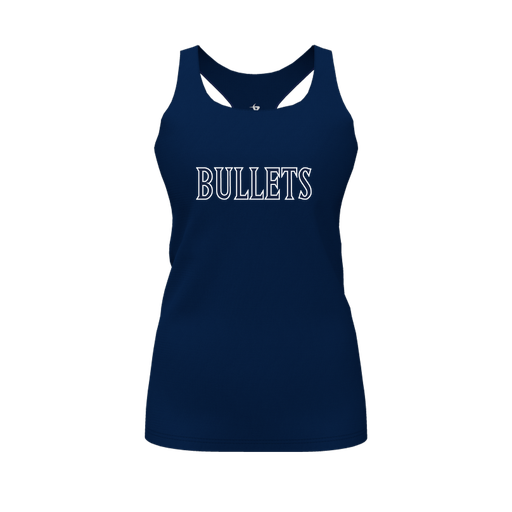 [FT0TRBNV-FYS-LOGO1] Decker Racerback Tank Top (Female Youth S, Navy, Logo 1)