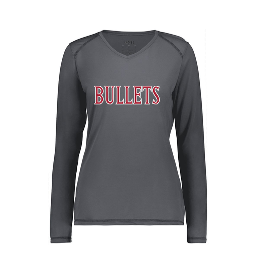 [6847.98D.XS-LOGO2] Women's SoftTouch Long Sleeve (Female Adult XS, Gray, Logo 2)