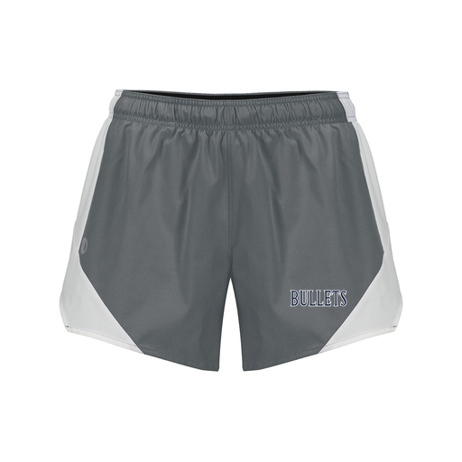 [229489.R04.S-LOGO1] Girls Olympus Shorts (Female Youth S, Gray, Logo 1)