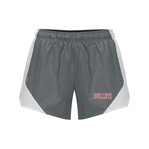 [229489.R04.S-LOGO2] Girls Olympus Shorts (Female Youth S, Gray, Logo 2)