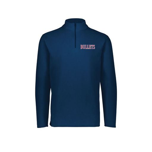 [6863.065.XS-LOGO2] Men's MicroFleece 1/4 Zip Pullover (Adult XS, Navy, Logo 2)