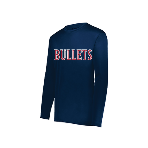 [222822.065.XS-LOGO2] Men's LS Smooth Sport Shirt (Adult XS, Navy, Logo 2)