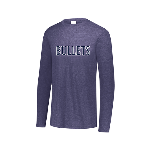 [FTLCUBNV-AXS-LOGO1] Decker Men's Tri-Blend T-Shirt - Long Sleeve (Adult XS, Navy, Logo 1)