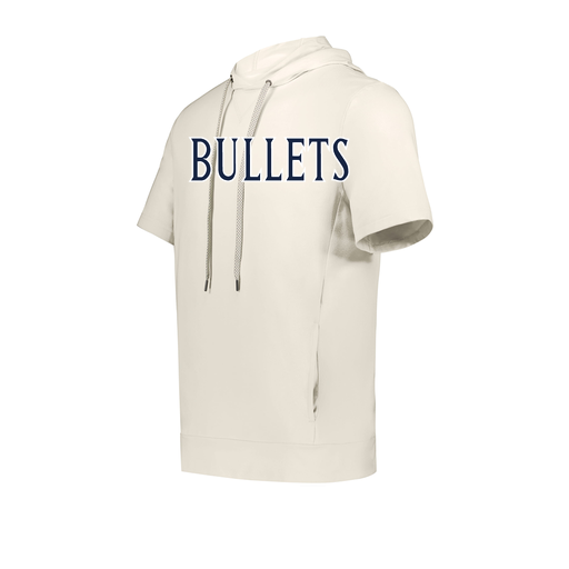 [222505.907.S-LOGO1] Men's Venturs Soft Knit Short Sleeve Hoodie (Adult S, White, Logo 1)